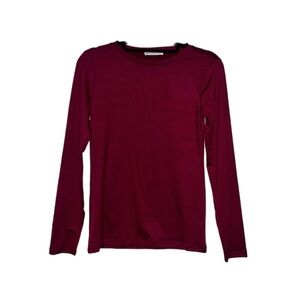 Zenana Outfitters Dark Burgundy long sleeve Top